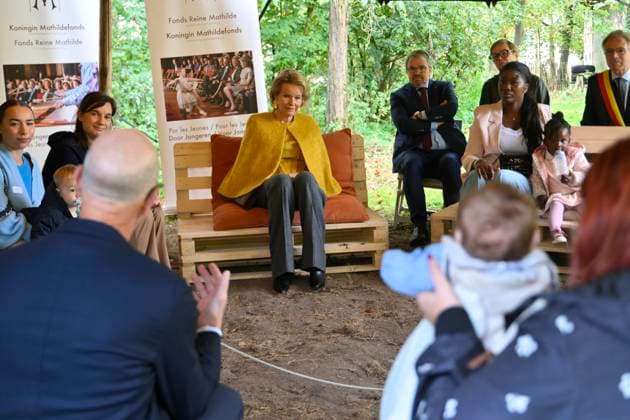 Queen Mathilde Visits Winners Of the 2026 Queen Mathilde Prize GREZ-DOICEAU, BELGIUM - OCTOBER 08: Queen Mathilde of Belgium pictured visiting two organizations that won the 2026 Queen Mathilde Prize : Vzw Alba, on October 08, 2026 in Grez-Doiceau, Belgium, 08 10 2026 Grez-Doiceau Belgium  Copyright: xPhilipxReynaersx