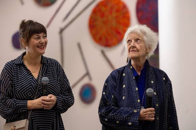 Exhibition Au Dela by Sheila Hicks PHOTOPQR VOIX DU NORD FLORENT MOREAU October 8, 2026, Lille October 8, 2026, Artist Sheila Hicks at the Palais des Beaux-Arts, where she is presenting her exhibition Beyond PHOTO FLORENT MOREAU LA VOIX DU NORD LILLE, FRANCE, OCTOBER 8, 2026 Sheila Hicks – Beyond exhibition at the Palais des Beaux Arts in Lille The internationally renowned American artist presents a new installation in the museum’s atrium, exploring textile fiber through monumental works created especially for the space HAUTS-DE-FRANCE, France  Copyright: xPHOTOPQR VOIXxDUxNORD MAXPPPxFLORENTxMOREAUx 20261008VDN9613 20261008VDN9613