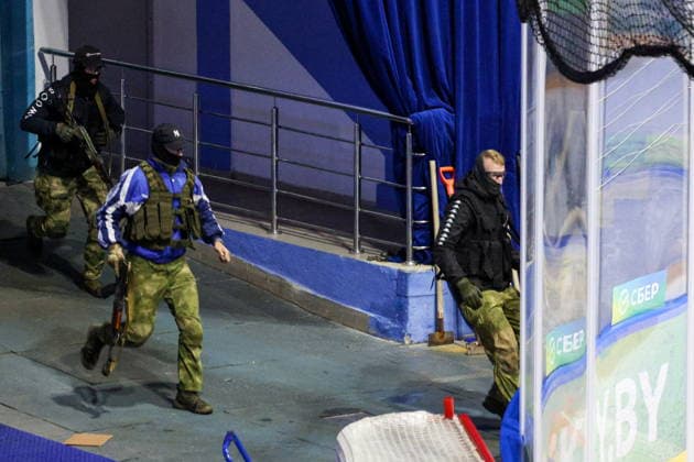 BELARUS, MINSK - OCTOBER 8, 2026: The final phase of the Eurasia-Antiterror 2026 counter-terrorism exercise by relevant agencies of the CIS and SCO member states. The drill is held as part of the 2026 CIS and SCO Counter-Terrorism Forum. Maxim Malinovsky TASS  98943912