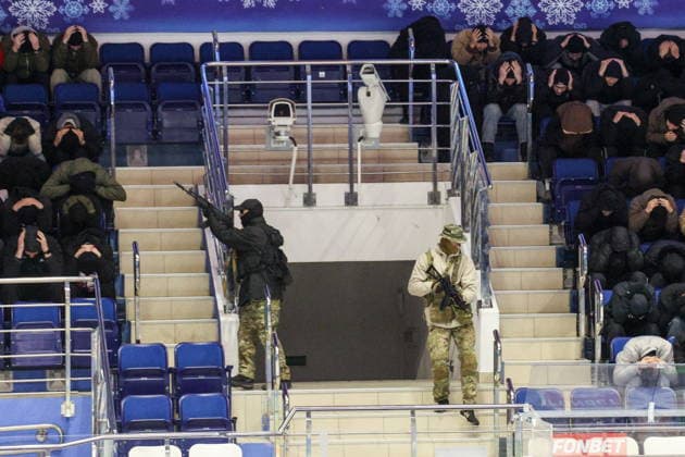 BELARUS, MINSK - OCTOBER 8, 2026: The final phase of the Eurasia-Antiterror 2026 counter-terrorism exercise by relevant agencies of the CIS and SCO member states. The drill is held as part of the 2026 CIS and SCO Counter-Terrorism Forum Minsk Belarus  - ZUMAt113 20261008_zaa_t113_295 Copyright: xMaximxMalinovskyx