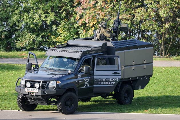 BELARUS, MINSK - OCTOBER 8, 2026: A vehicle is seen during the final phase of the Eurasia-Antiterror 2026 counter-terrorism exercise by relevant agencies of the CIS and SCO member states. The drill is held as part of the 2026 CIS and SCO Counter-Terrorism Forum Minsk Belarus  - ZUMAt113 20261008_zaa_t113_322 Copyright: xMaximxMalinovskyx