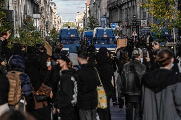 Protest against eduction conditions continues in Nancy NANCY, FRANCE - OCTOBER 8: Police intervene with tear gas during student protest against education conditions in Nancy, France, on October 8, 2026. Students took part in a nationwide high-school mobilization over school conditions and demands for greater education resources. Muhammed Said Tako Anadolu Nancy France. Editorial use only. Please get in touch for any other usage.  Copyright: x2026xAnadoluxMuhammedxSaidxTakox
