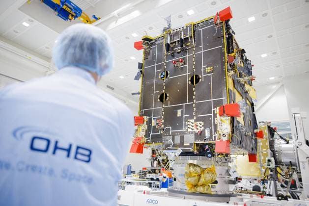 Bremen-based space company OHB is to build 18 satellites for the European Union, archive images