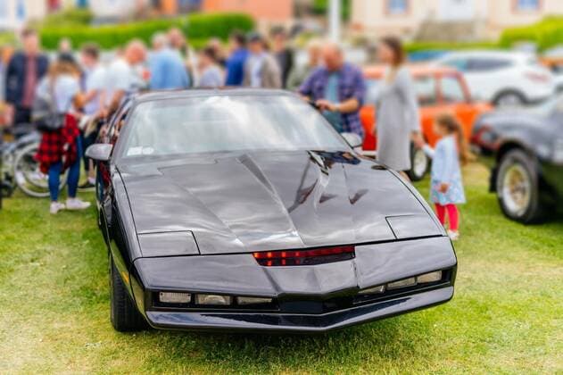 Police in Höchst pull KITT from Knight Rider out of traffic at tuning meeting - Archive pictures