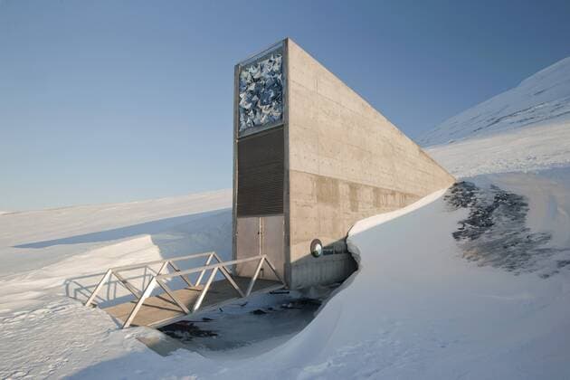 Ground-breaking ceremony for Svalbard Global Seed Vault in Norway, 20th anniversary on 19 June