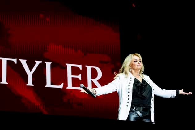 Bonnie Tyler wakes from a coma in hospital, archive footage