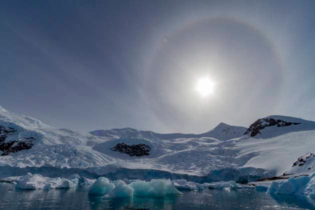 The ozone hole over Antarctica is significantly smaller for the second year running; archive images