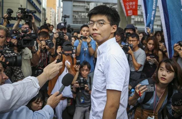 Hong Kong: Democracy activist Joshua Wong pleads guilty to conspiracy, archive footage