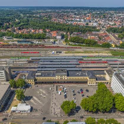 Bavaria, explosion at Augsburg Central Station, archive footage