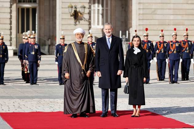 Spain, King Felipe VI and Queen Letizia receive Sultan Haitham bin Tariq Al Said