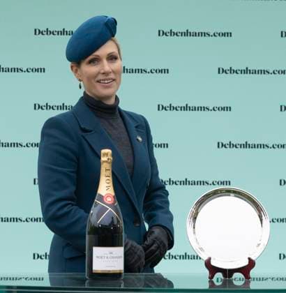 Zara Tindall visits horse racing at Cheltenham