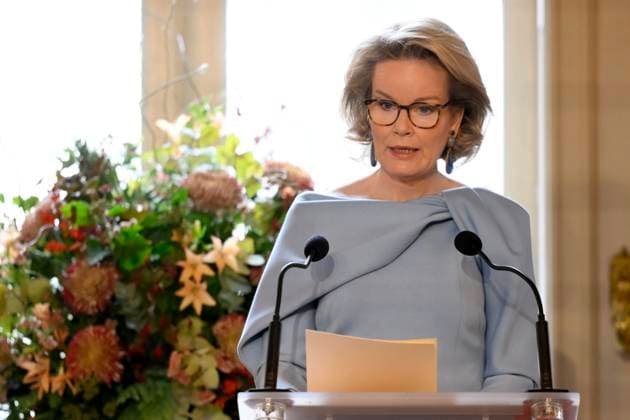 Belgium, Queen Mathilde at the jubilee of the Queen Mathilde Fund in Brussels