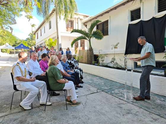 Princess Beatrix of the Netherlands visits Sint Eustatius