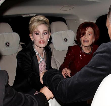 Sharon and Kelly Osbourne in London