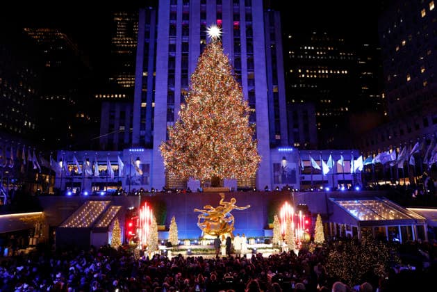 Rockefeller Center Christmas Tree Lighting Ceremony in New York
