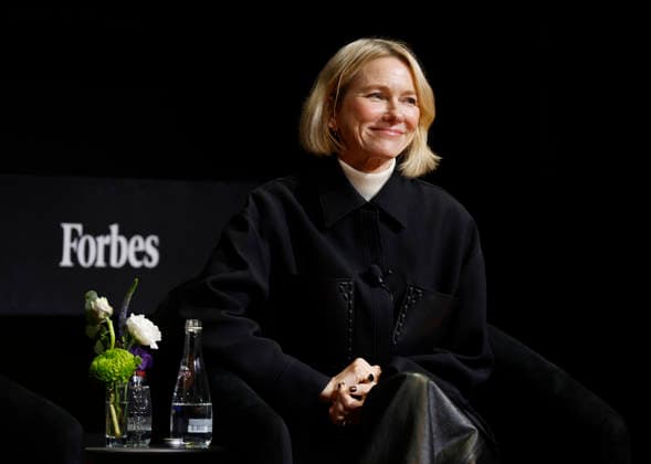 Naomi Watts speaks at the Forbes Healthcare Summit at NYU in New York