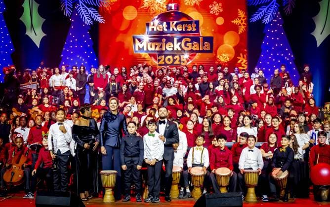 Netherlands, Queen Maxima attends recording of Christmas music gala in Breda