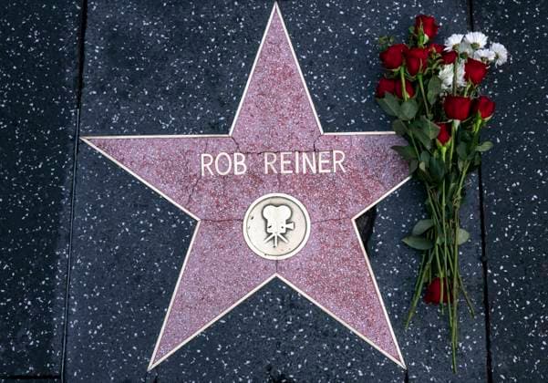 Sympathy after the death of Rob Reiner on the Walk of Fame in Los Angeles
