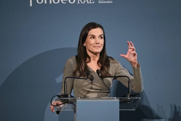 Queen Letizia of Spain visits foundation in Madrid
