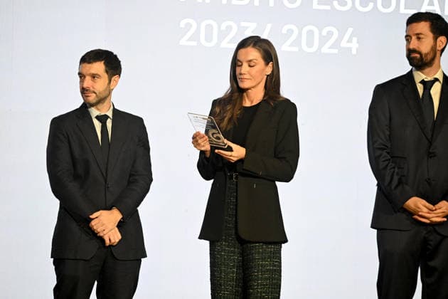 Queen Letizia of Spain at the NAOS Strategy Awards in Madrid