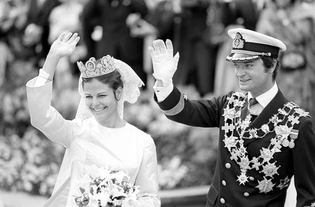 Royals, Sweden, Wedding of Carl XVI Gustaf and Silvia Sommerlath, 50th anniversary on 19 June