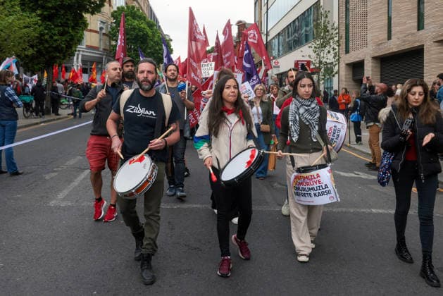 Great Britain, May Day demonstration in London
