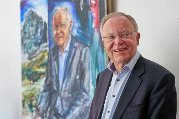 Hanover, portrait of former Prime Minister Stephan Weil unveiled