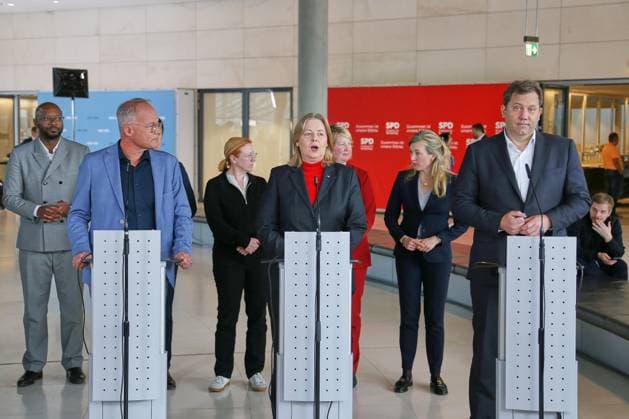 Berlin, SPD parliamentary group meeting