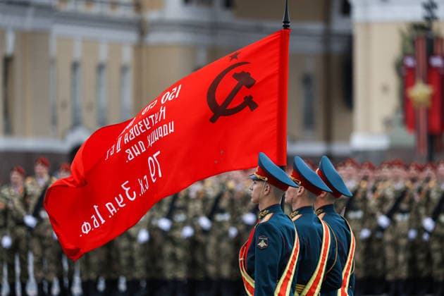 Russia, rehearsals for military parade on Victory Day in Moscow