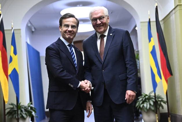 Sweden, Ulf Kristersson receives Frank-Walter Steinmeier in Stockholm