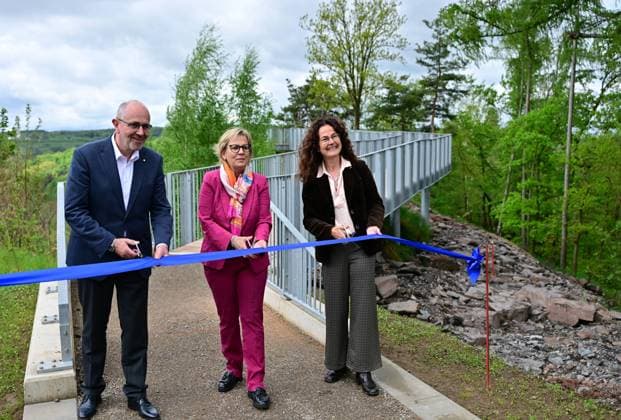 Saxony, Wismut opens new viewing platform at shaft 371 near Hartenstein