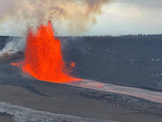 USA, Kilauea volcano on Hawaii active