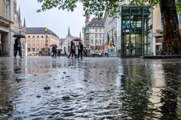 Bavaria, Rainy weather in Munich