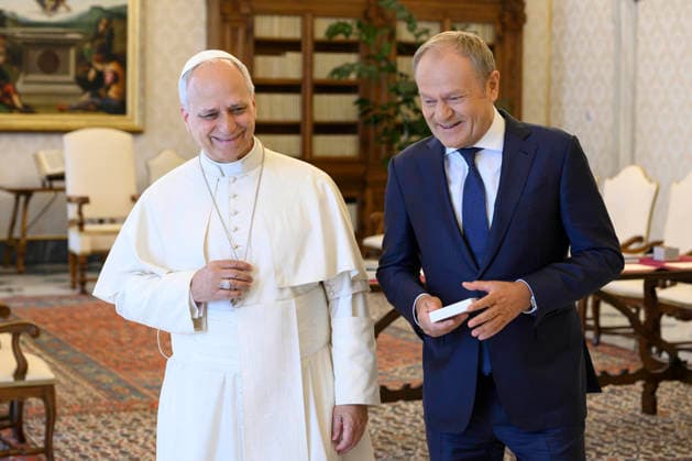 Vatican, Pope Leo XIV meets Donald Tusk