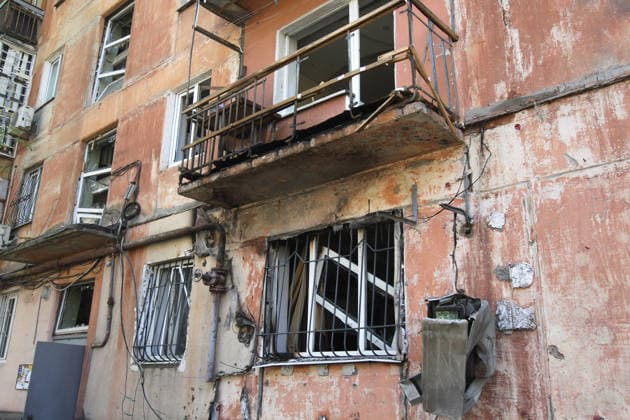 Ukraine war, damage caused by Russian attack on Dnipro