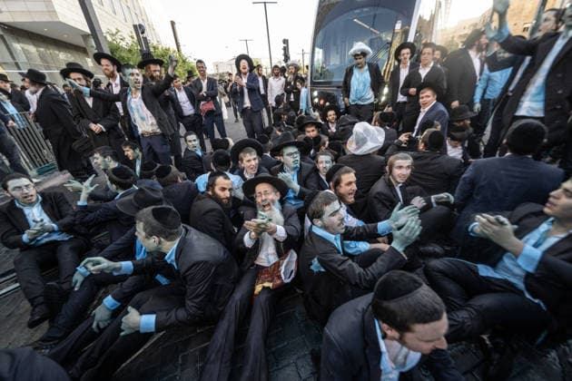 Israel, Ultra-Orthodox Jews protest in Jerusalem