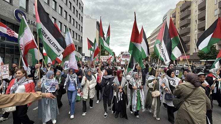 Berlin, pro-Palestinian demonstration