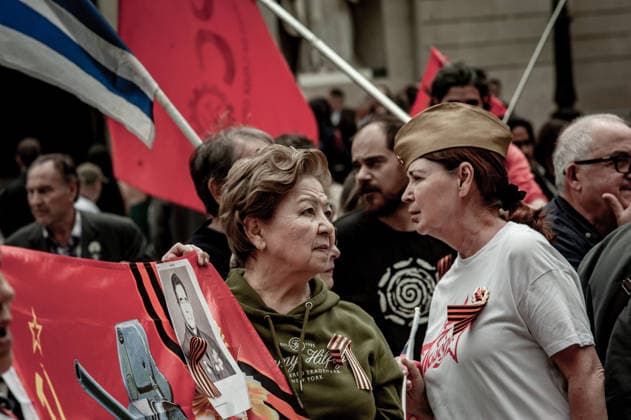 Spain, commemoration on Victory Day in Barcelona