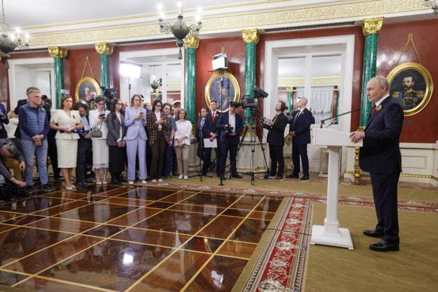 Russia, Vladimir Putin press conference in Moscow