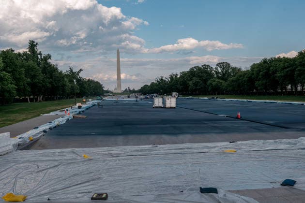 USA, redesign of the Lincoln Memorial Reflecting Pool in Washington