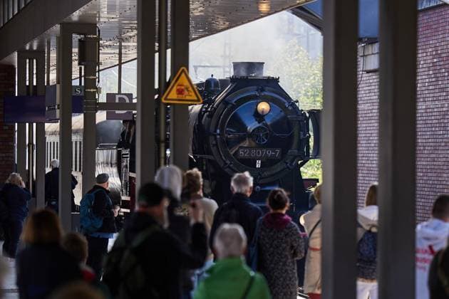 Berlin, round trip with steam locomotive