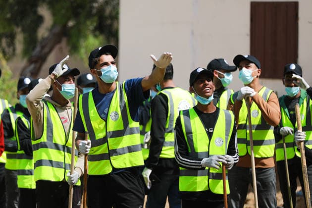 Middle East conflict, Gaza, Clean-up work at Al-Shifa Hospital in Gaza City