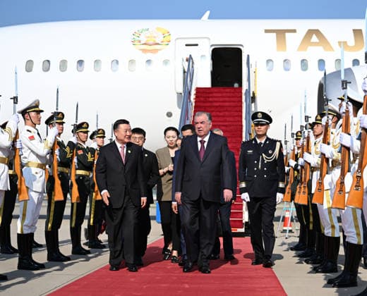 Beijing, State visit by Tajikistan's President Emomali Rahmon to China