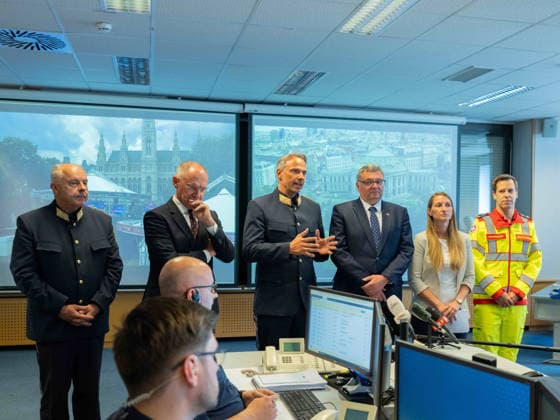 Eurovision Song Contest ESC 2026 in Vienna, press conference of the provincial police