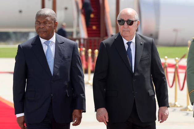 Algeria, President Abdelmadjid Tebboune receives Joao Lourenco in Algiers