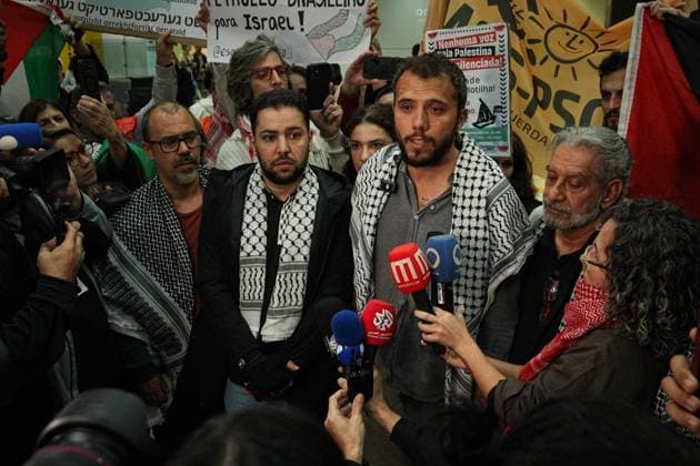 Brazil, Global Sumud Flotilla activist arrested by Israeli forces arrives in Sao Paulo
