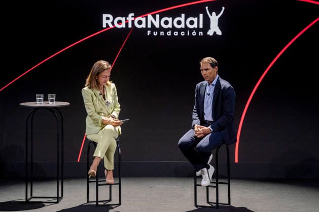 Spain, Rafael Nadal at the end of the Euros de tu Nomina programme in Madrid