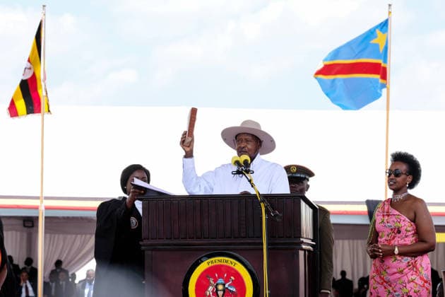 Uganda, swearing-in ceremony of President Yoweri Museveni in Kampala