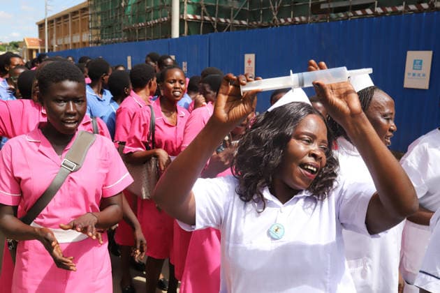 South Sudan, Assembly for International Nurses' Day and Midwives' Day in Juba