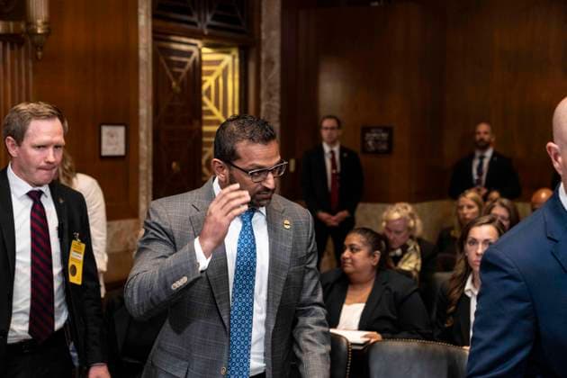 USA, FBI chief Kash Patel at Senate hearing in the Capitol in Washington